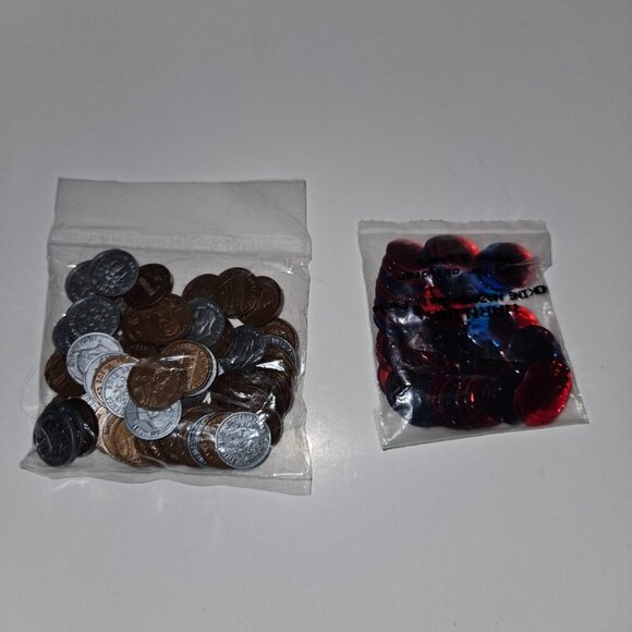 Hooked on Math Division Kit Poster Guide Workbook CDs Coins Money Tokens Spinner - Picture 9 of 15